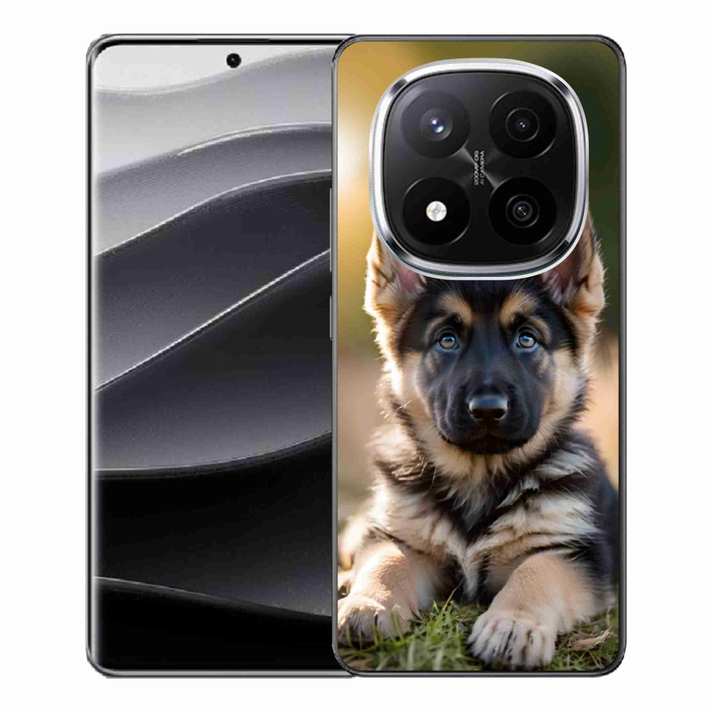 Gelový kryt mmCase na Xiaomi Remdi Note 14 Pro+ 5G - německý ovčák v přírodě
