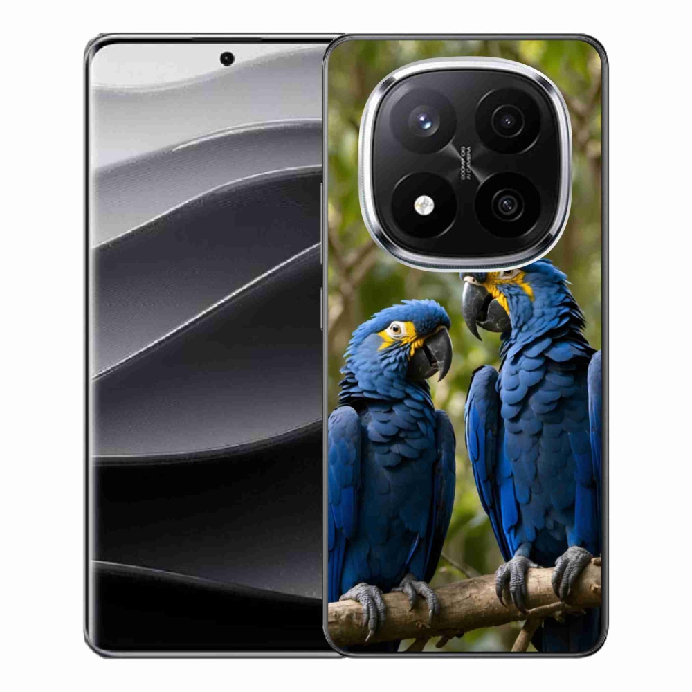 Gelový kryt mmCase na Xiaomi Remdi Note 14 Pro+ 5G - papouščí duo