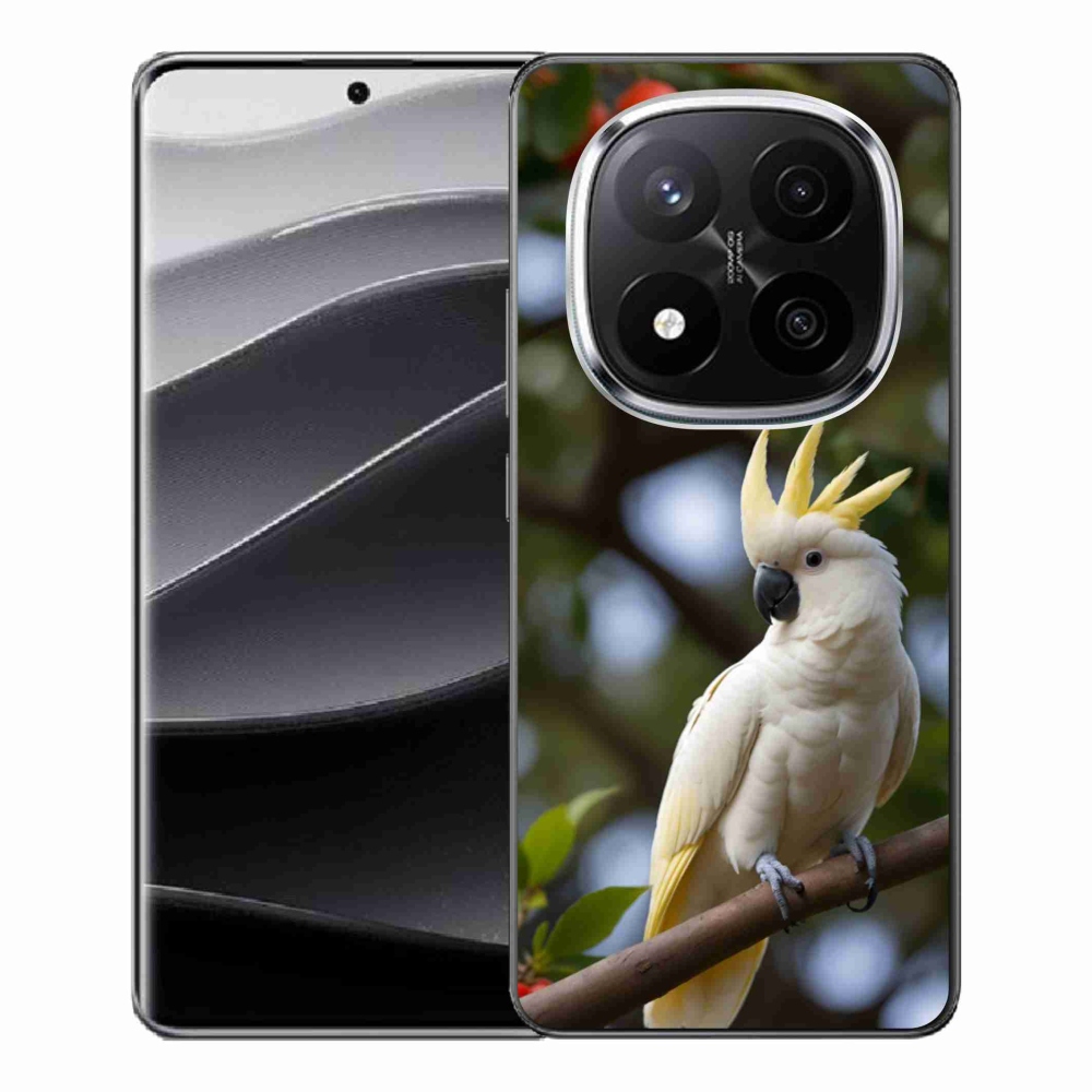 Gelový kryt mmCase na Xiaomi Remdi Note 14 Pro+ 5G - papoušek kakadu 3