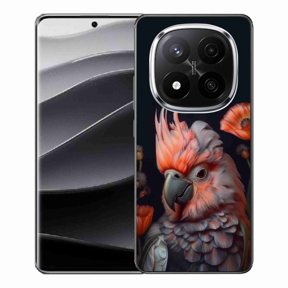 Gelový kryt mmCase na Xiaomi Remdi Note 14 Pro+ 5G - papoušek kakadu v barvách