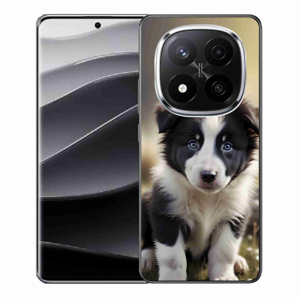 Gelový kryt mmCase na Xiaomi Remdi Note 14 Pro+ 5G - roztomilá border kolie