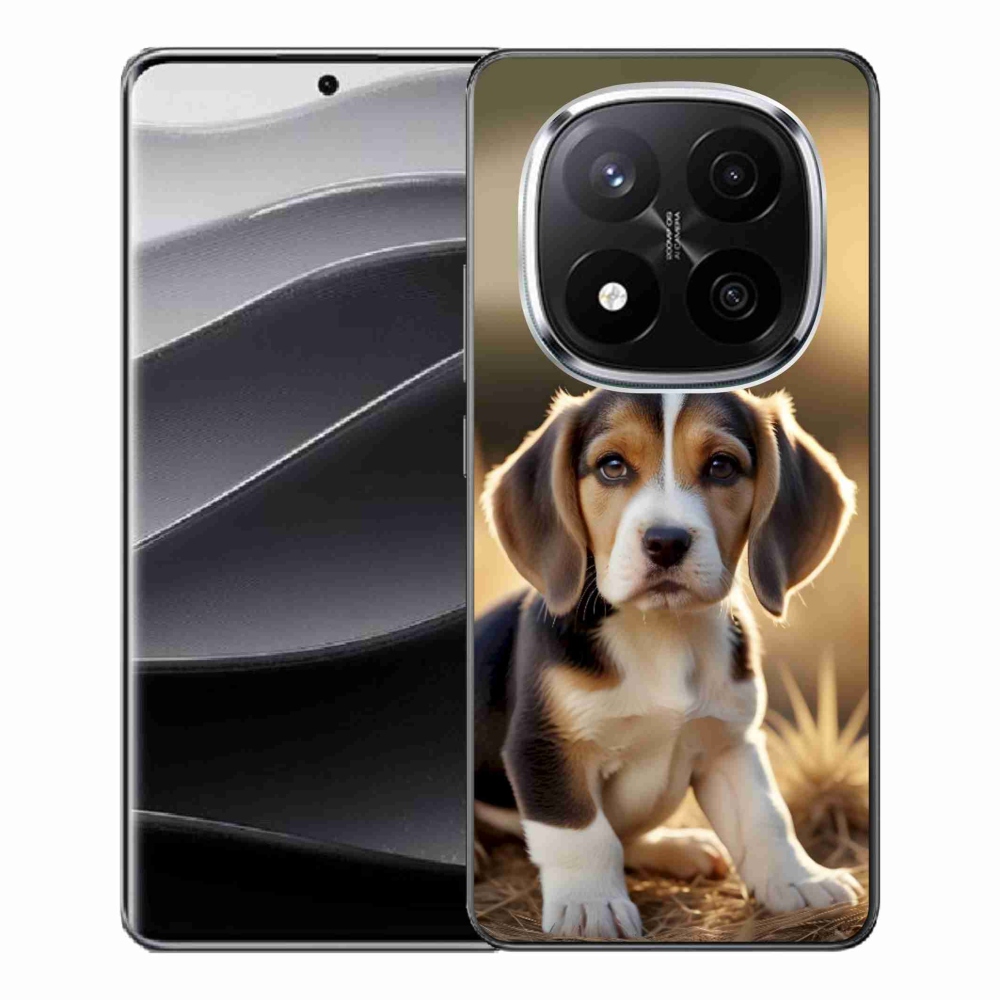 Gelový kryt mmCase na Xiaomi Remdi Note 14 Pro+ 5G - roztomilý bígl