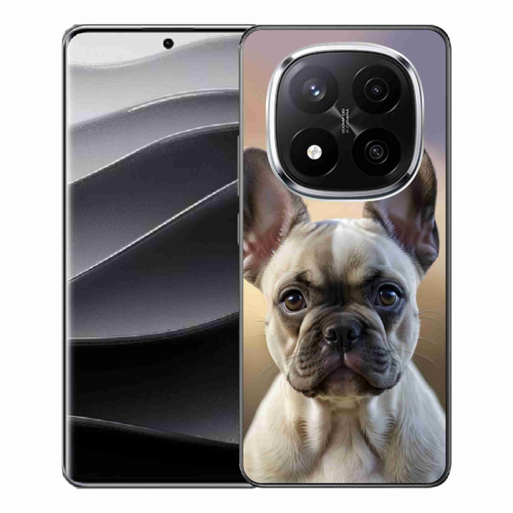 Gelový kryt mmCase na Xiaomi Remdi Note 14 Pro+ 5G - roztomilý francouzský buldoček
