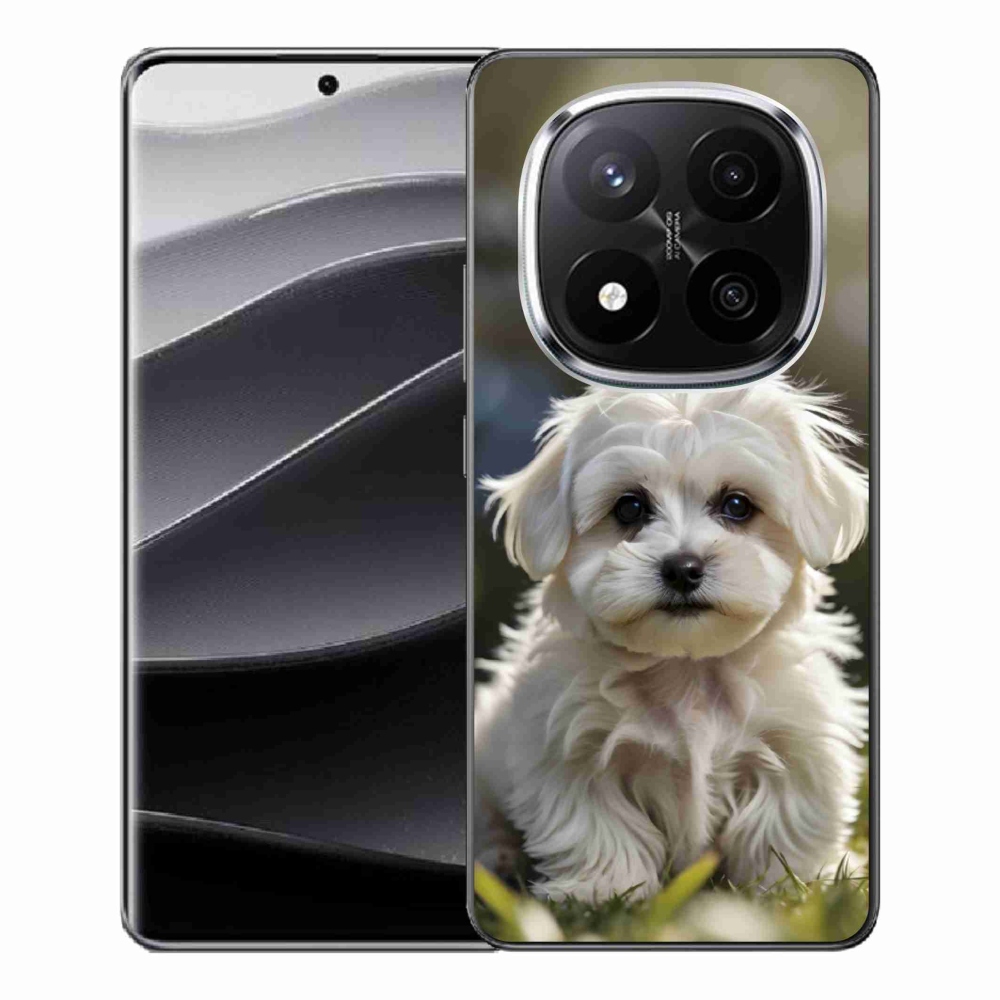 Gelový kryt mmCase na Xiaomi Remdi Note 14 Pro+ 5G - roztomilý maltézský psík