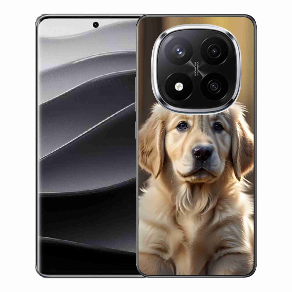 Gelový kryt mmCase na Xiaomi Remdi Note 14 Pro+ 5G - roztomilý zlatý retrívr