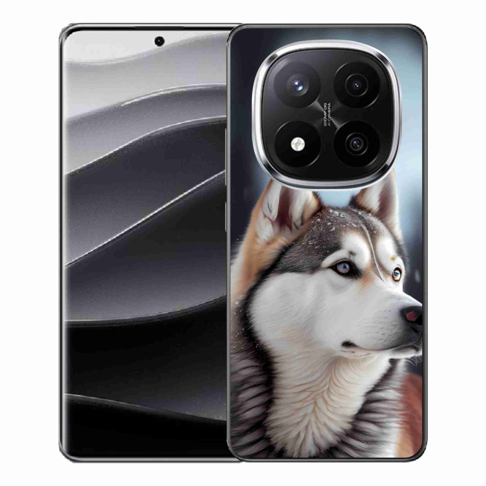 Gelový kryt mmCase na Xiaomi Remdi Note 14 Pro+ 5G - sibiřský husky