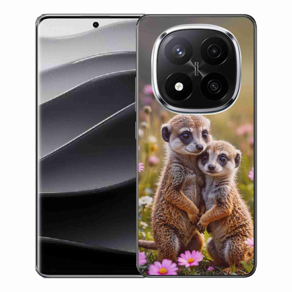 Gelový kryt mmCase na Xiaomi Remdi Note 14 Pro+ 5G - surikatí duo