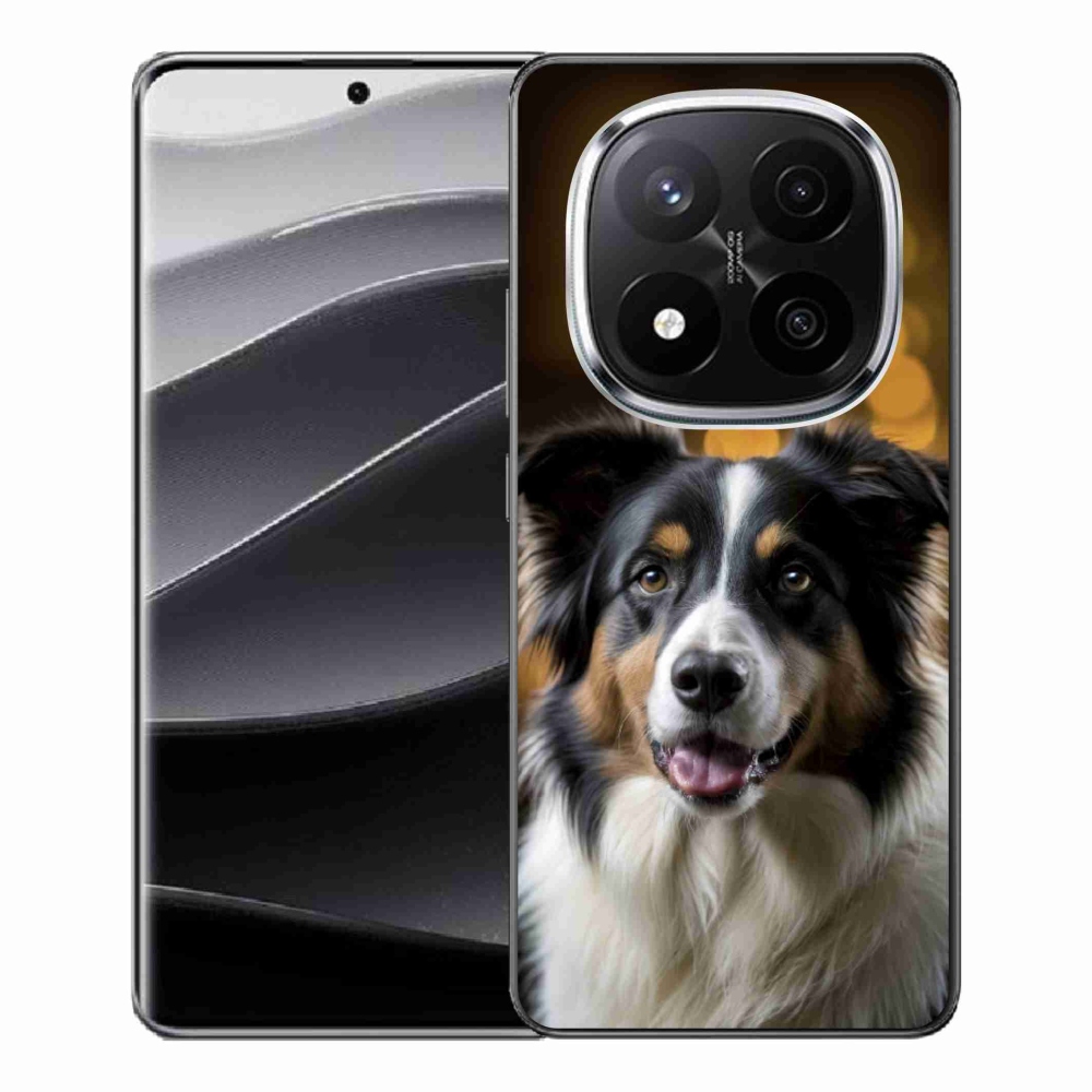 Gelový kryt mmCase na Xiaomi Remdi Note 14 Pro+ 5G - usměvavý australský ovčák
