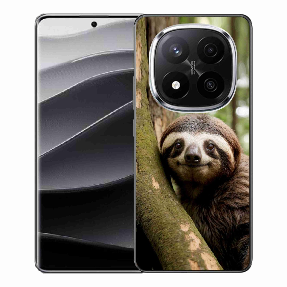 Gelový kryt mmCase na Xiaomi Remdi Note 14 Pro+ 5G - usměvavý lenochod