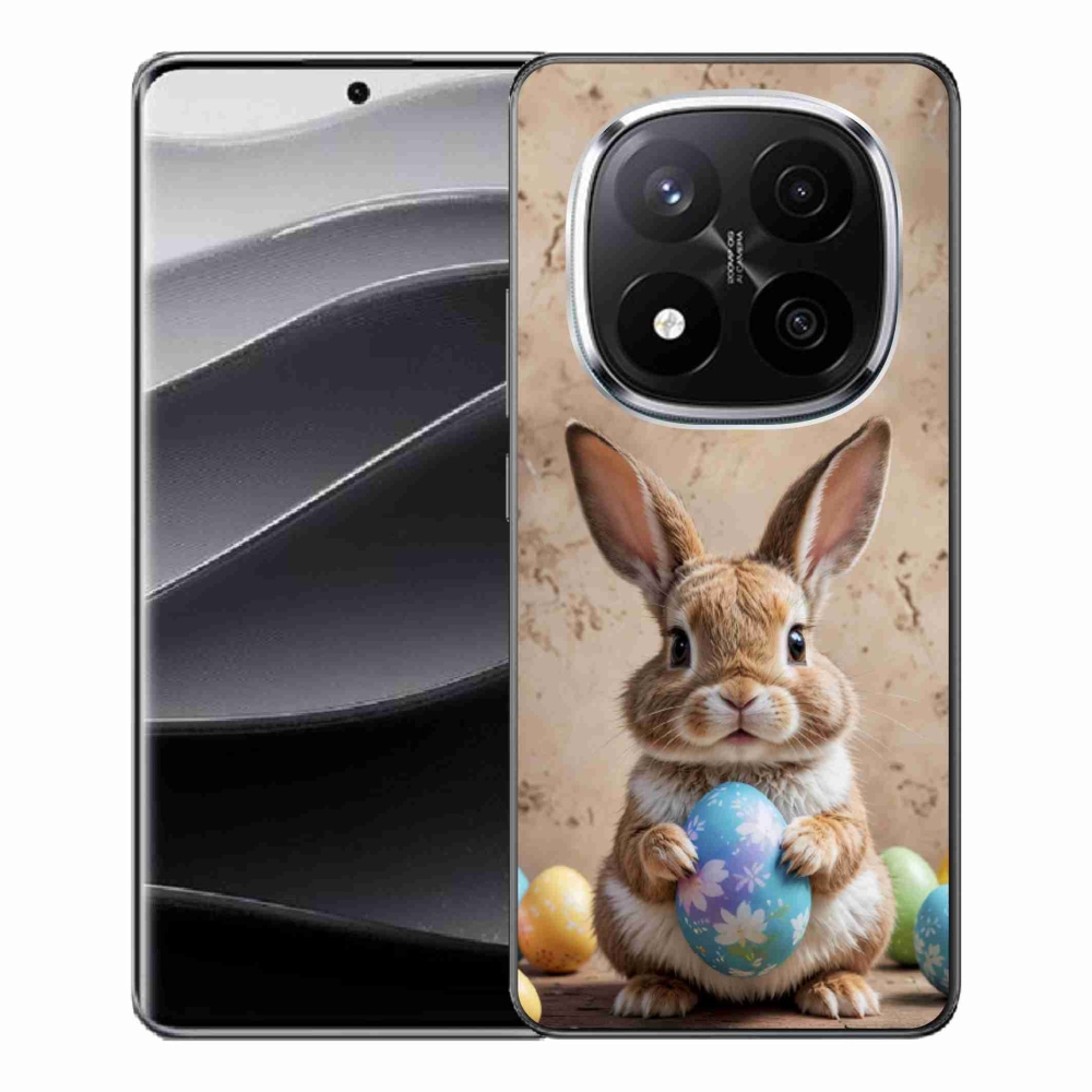 Gelový kryt mmCase na Xiaomi Remdi Note 14 Pro+ 5G - velikonoční králíček