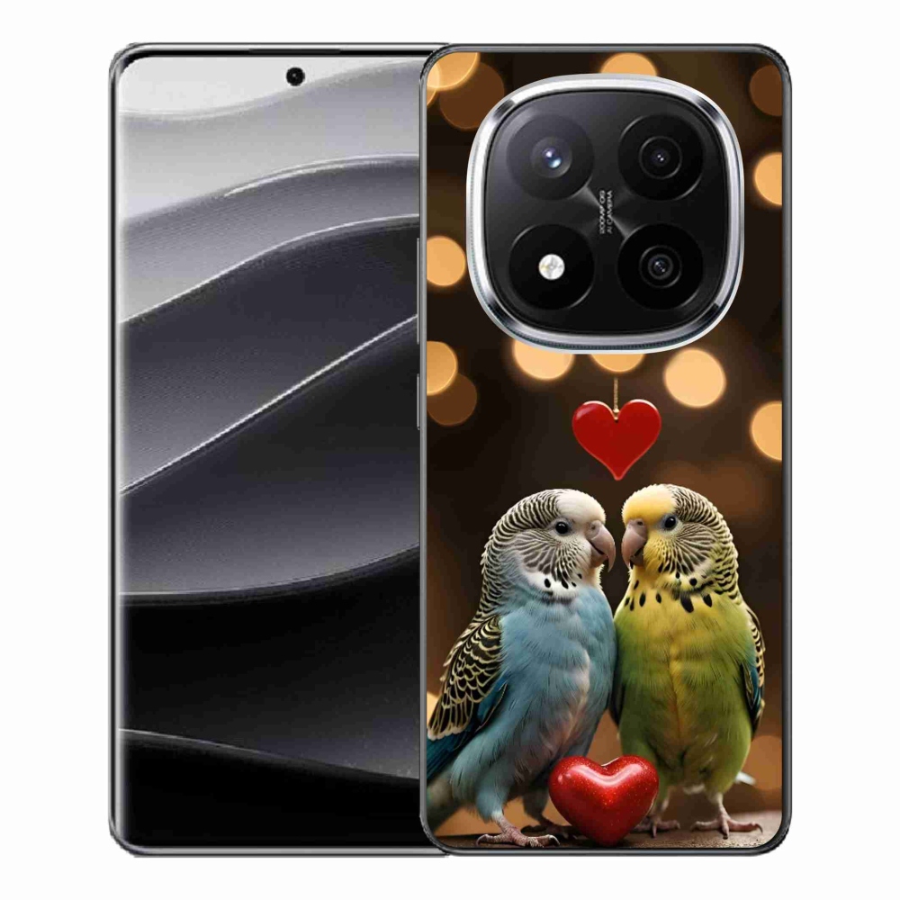 Gelový kryt mmCase na Xiaomi Remdi Note 14 Pro+ 5G - zamilovaní papoušci