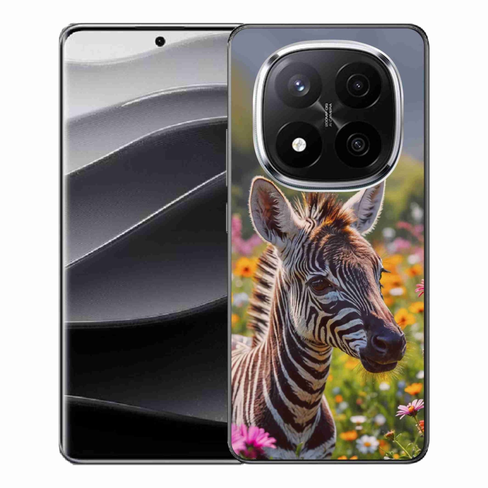 Gelový kryt mmCase na Xiaomi Remdi Note 14 Pro+ 5G - zebra na louce