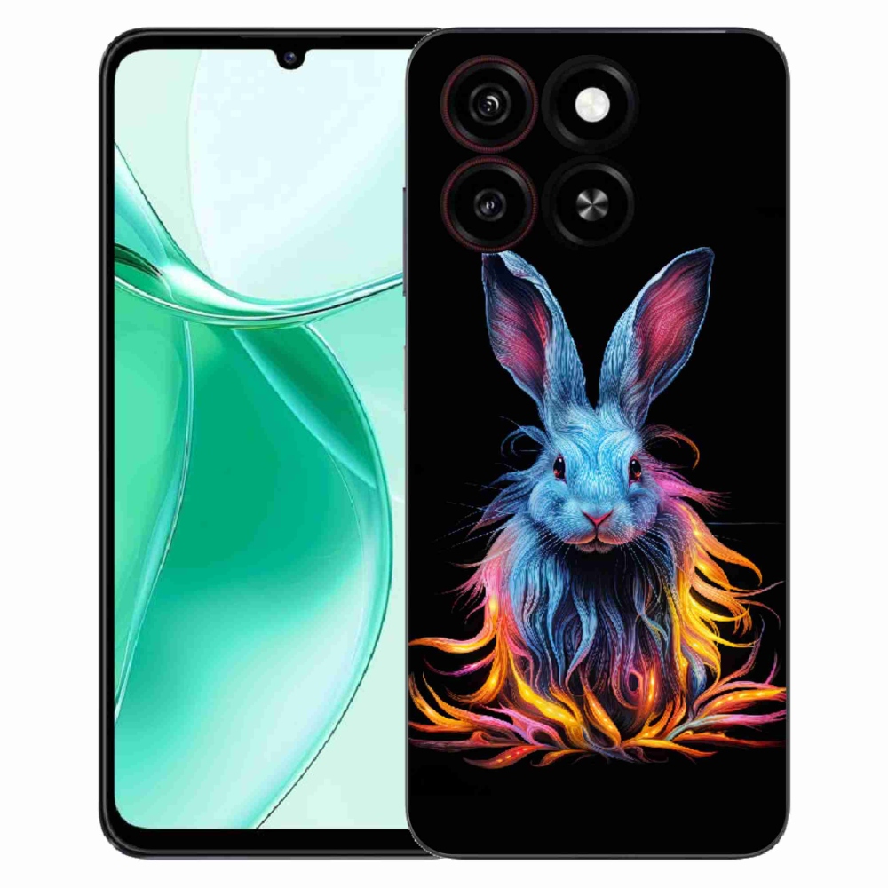 Gelový kryt mmCase na ZTE Blade A35 - abstraktní zajíc