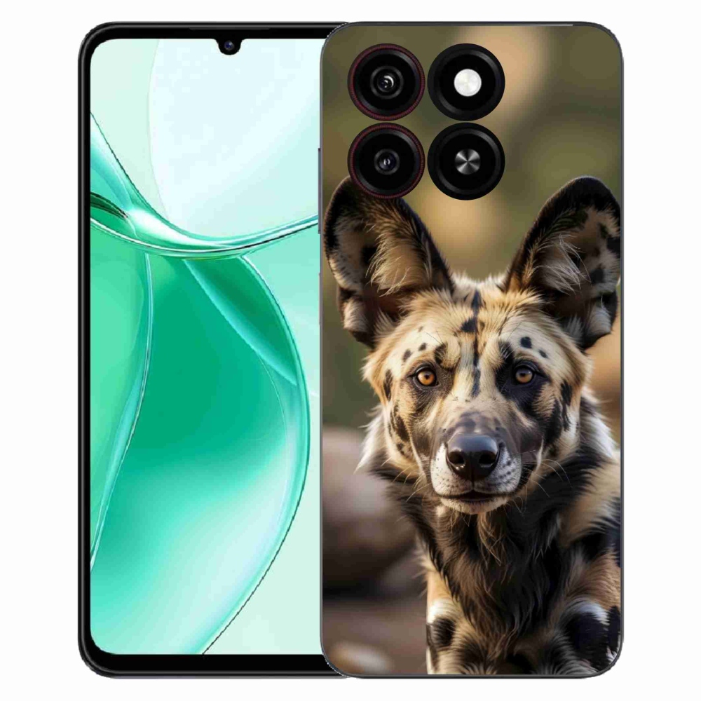 Gelový kryt mmCase na ZTE Blade A35 - africký divoký pes