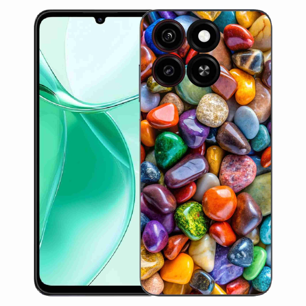 Gelový kryt mmCase na ZTE Blade A35 - barevné kamínky