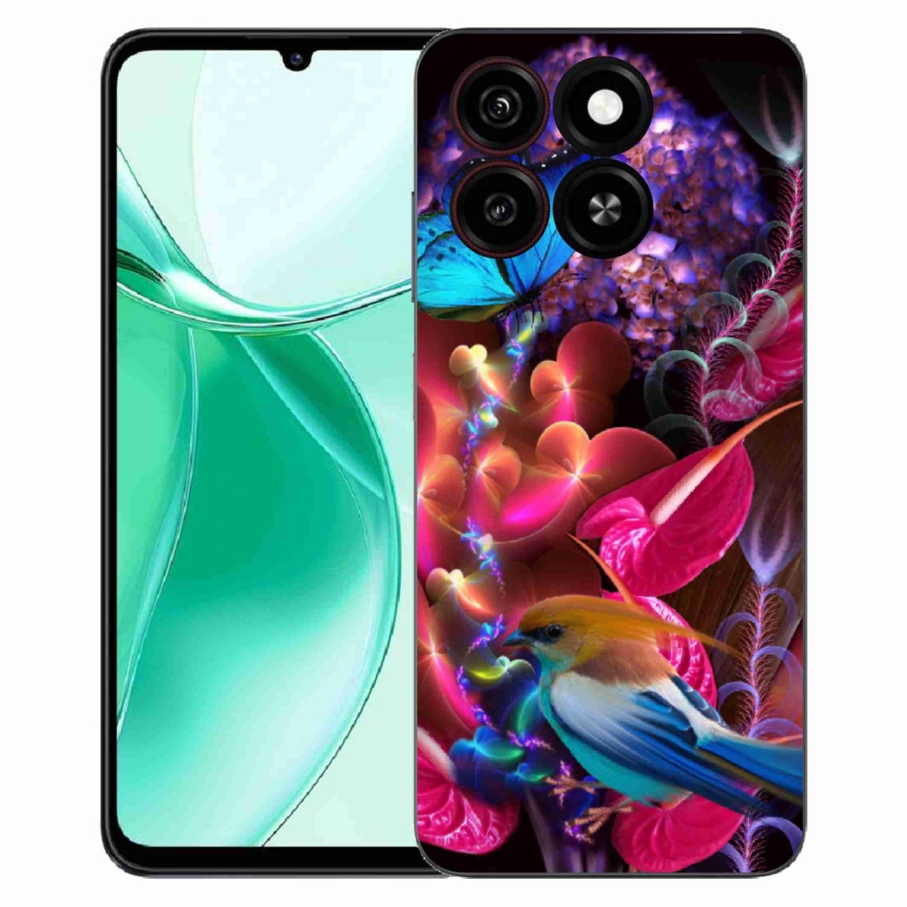 Gelový kryt mmCase na ZTE Blade A35 - barevné květiny