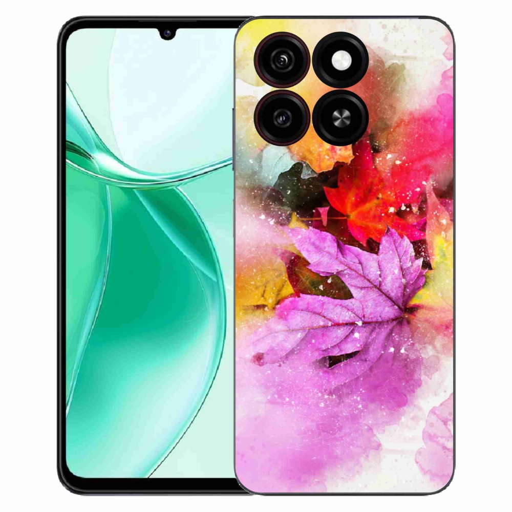 Gelový kryt mmCase na ZTE Blade A35 - barevné listy