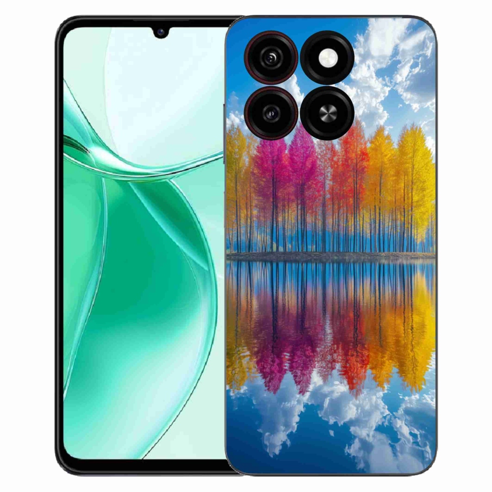 Gelový kryt mmCase na ZTE Blade A35 - barevné stromy