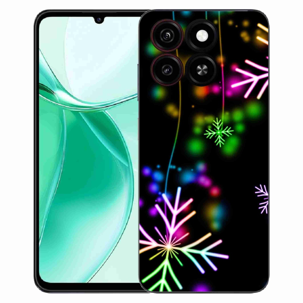Gelový kryt mmCase na ZTE Blade A35 - barevné vločky