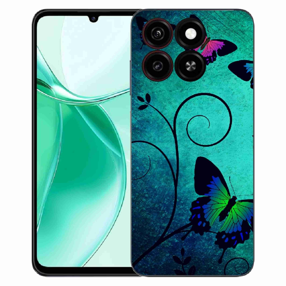 Gelový kryt mmCase na ZTE Blade A35 - barevní motýli