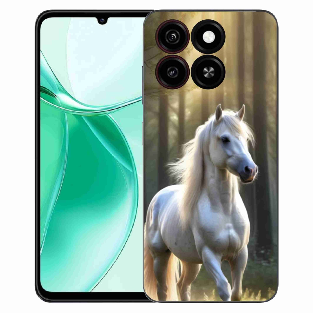 Gelový kryt mmCase na ZTE Blade A35 - bílý kůň 3