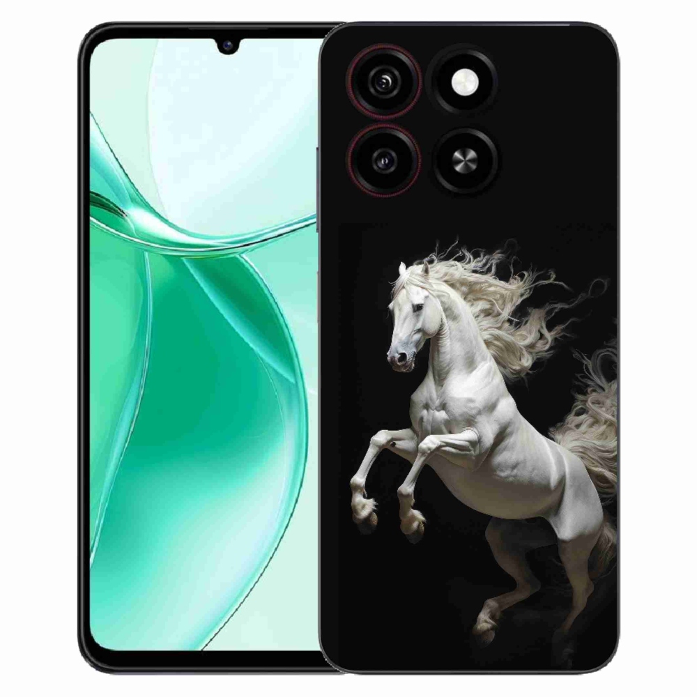 Gelový kryt mmCase na ZTE Blade A35 - bílý kůň 4