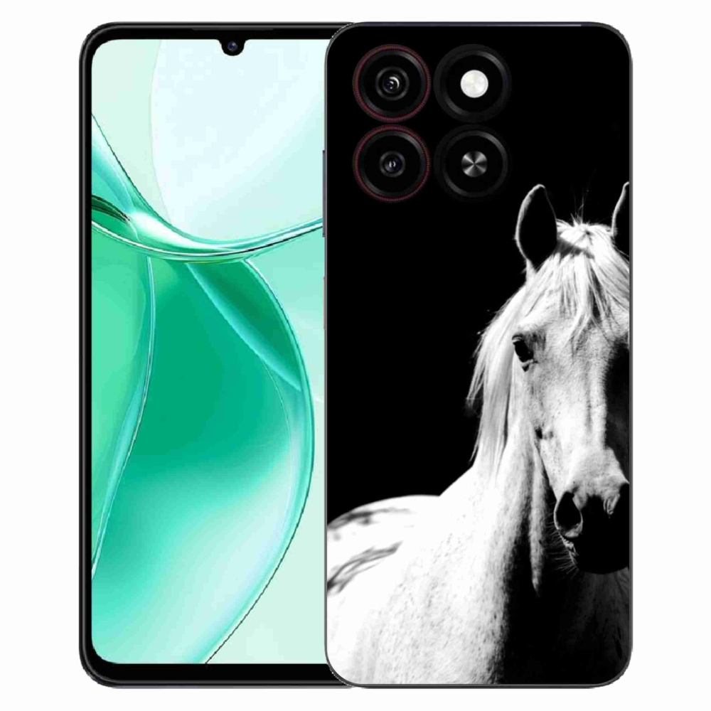 Gelový kryt mmCase na ZTE Blade A35 - bílý kůň 5