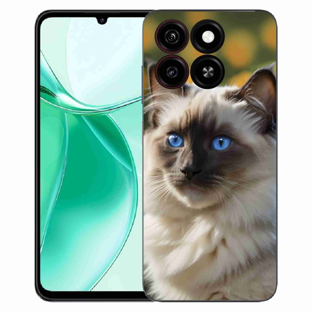 Gelový kryt mmCase na ZTE Blade A35 - bílý ragdoll