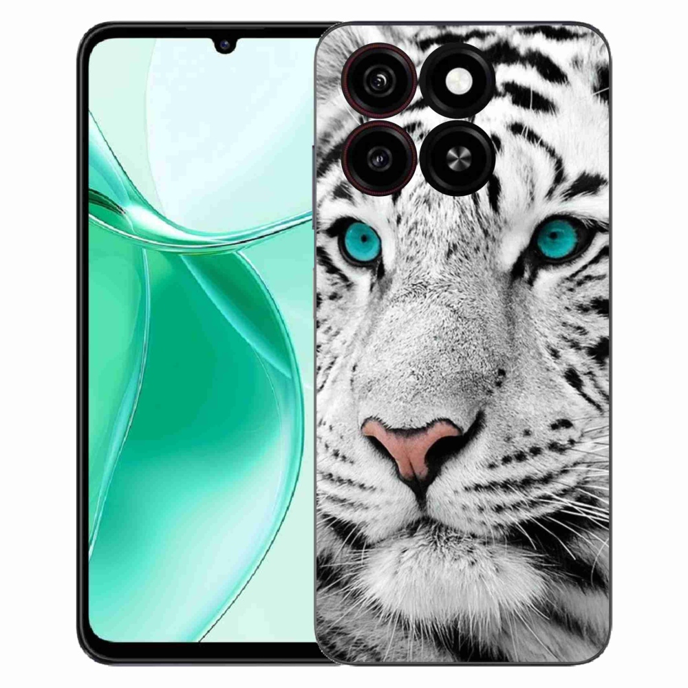 Gelový kryt mmCase na ZTE Blade A35 - bílý tygr