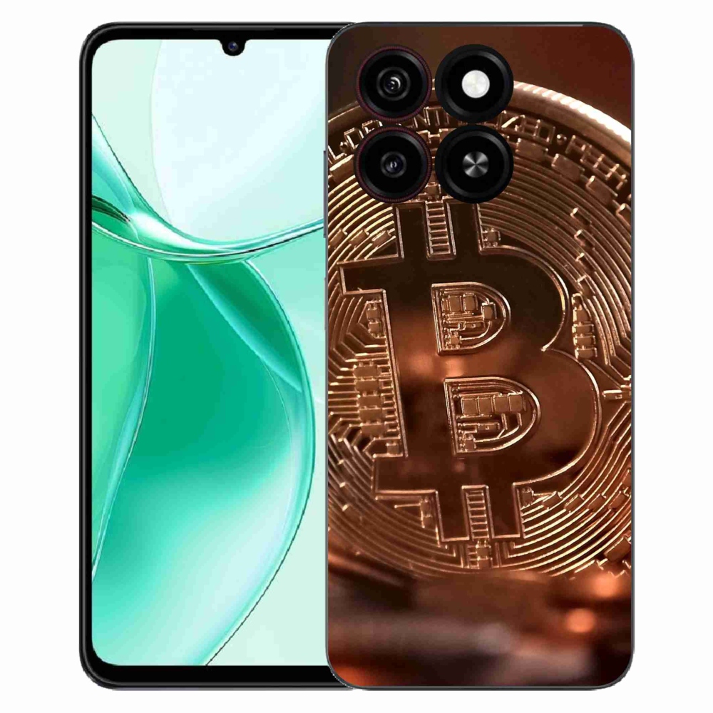 Gelový kryt mmCase na ZTE Blade A35 - bitcoin