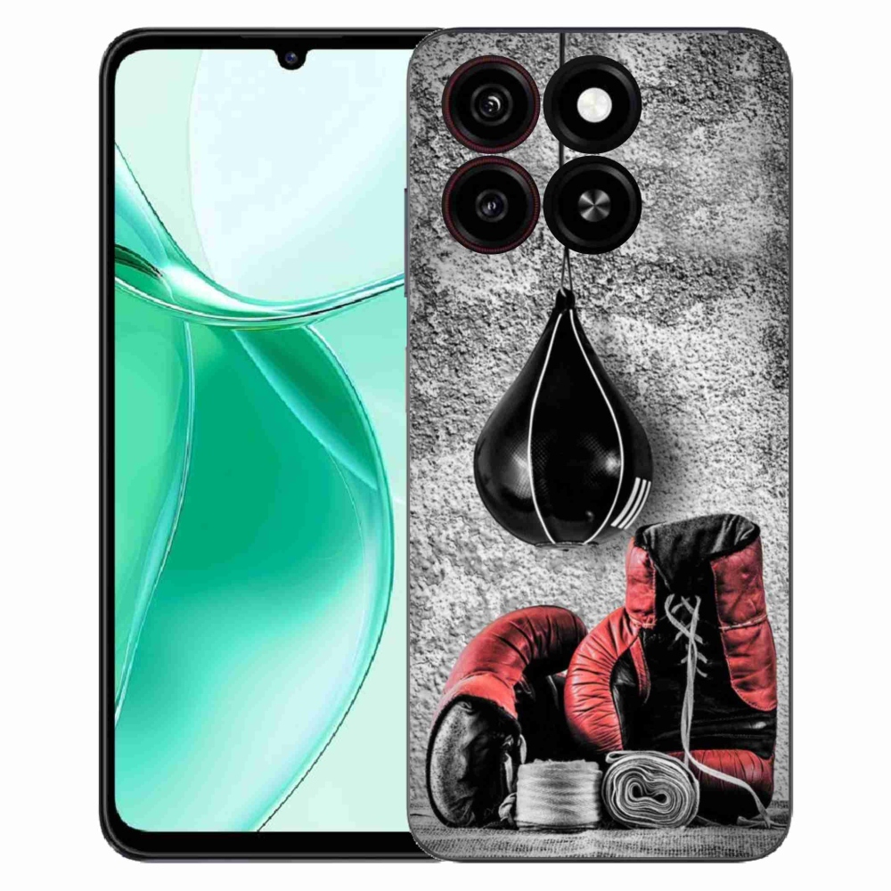Gelový kryt mmCase na ZTE Blade A35 - boxovací pytel a rukavice
