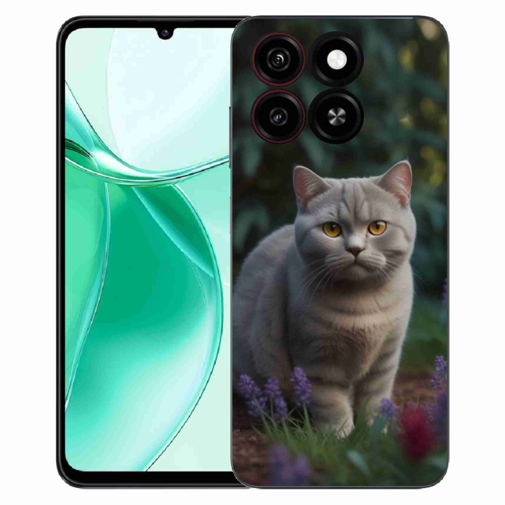 Gelový kryt mmCase na ZTE Blade A35 - britská kočka