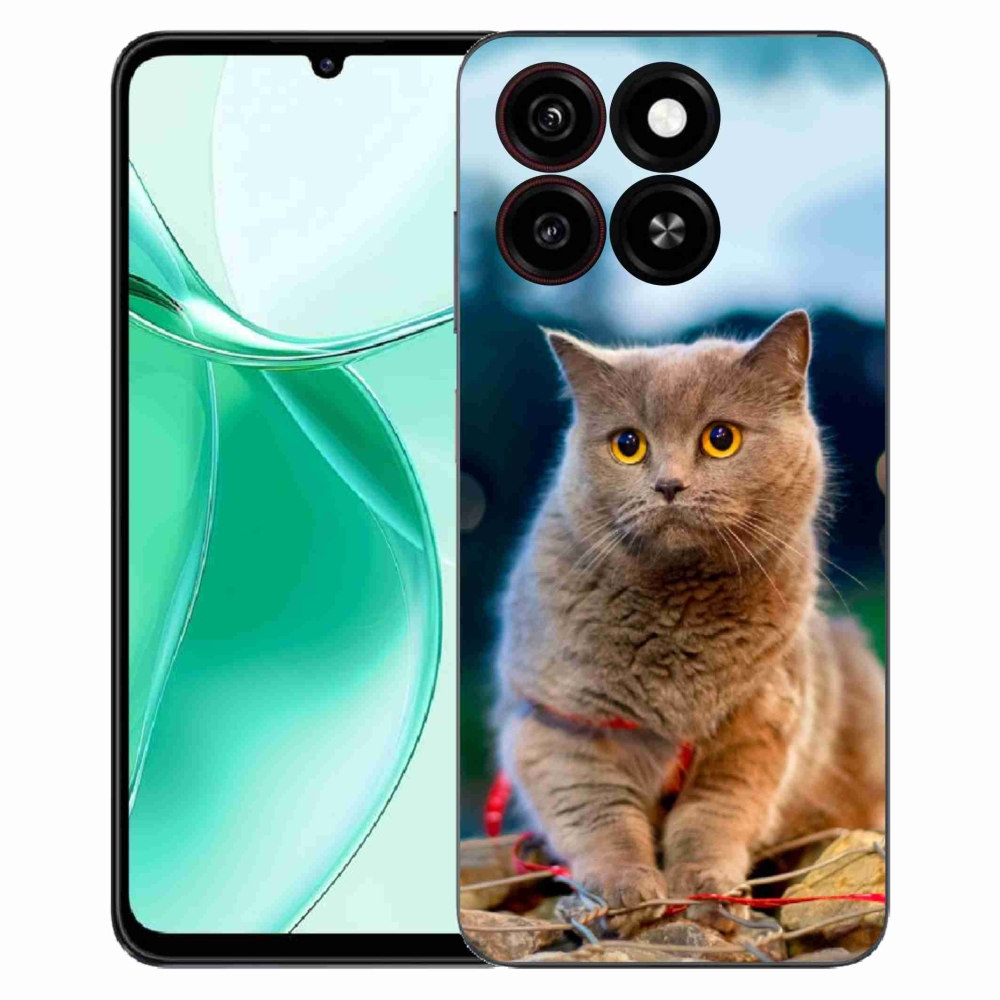 Gelový kryt mmCase na ZTE Blade A35 - britská modrá 2
