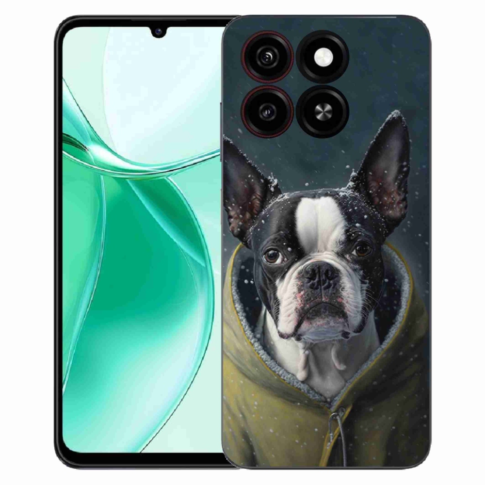 Gelový kryt mmCase na ZTE Blade A35 - buldoček
