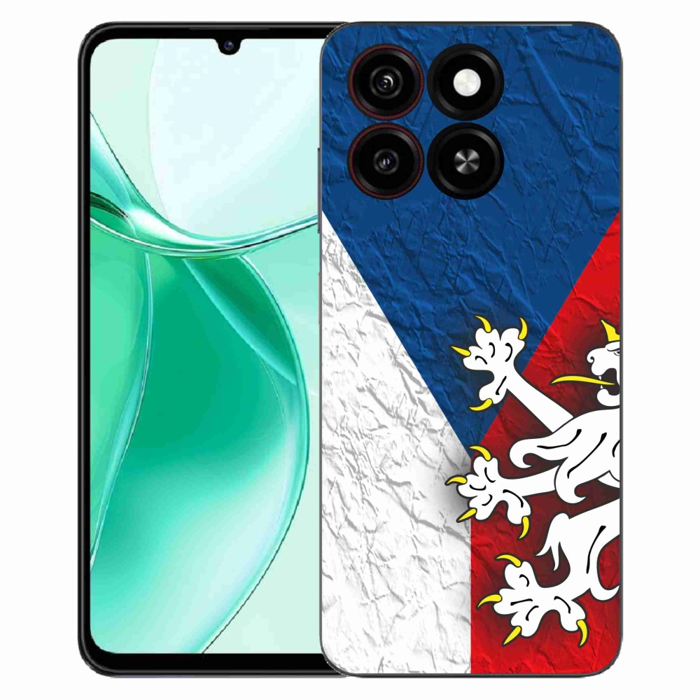 Gelový kryt mmCase na ZTE Blade A35 - česká vlajka 1