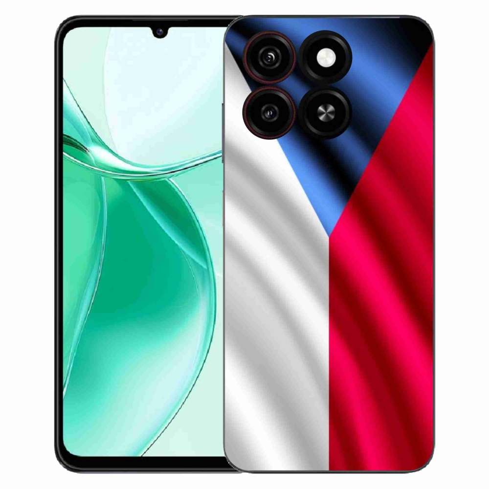 Gelový kryt mmCase na ZTE Blade A35 - česká vlajka