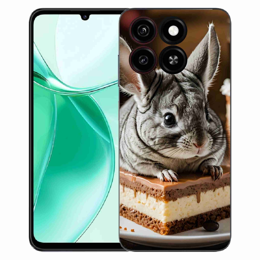 Gelový kryt mmCase na ZTE Blade A35 - činčila