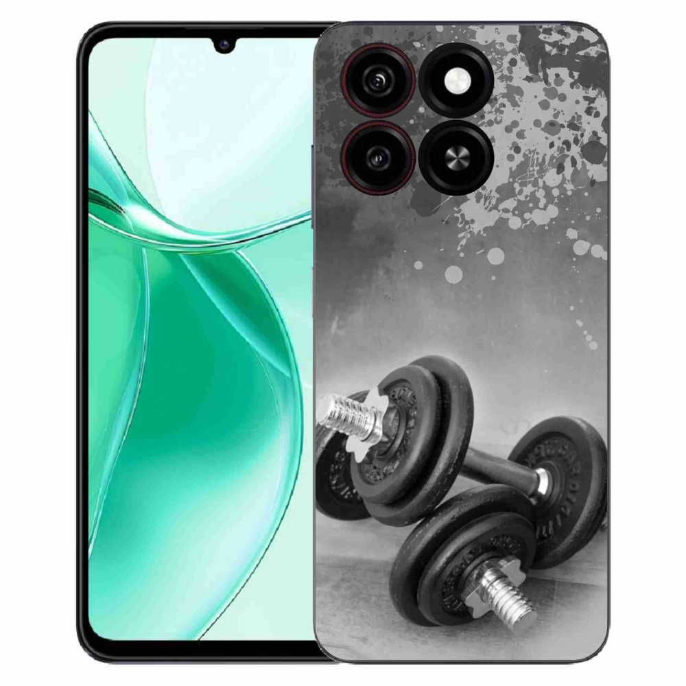 Gelový kryt mmCase na ZTE Blade A35 - činky 1