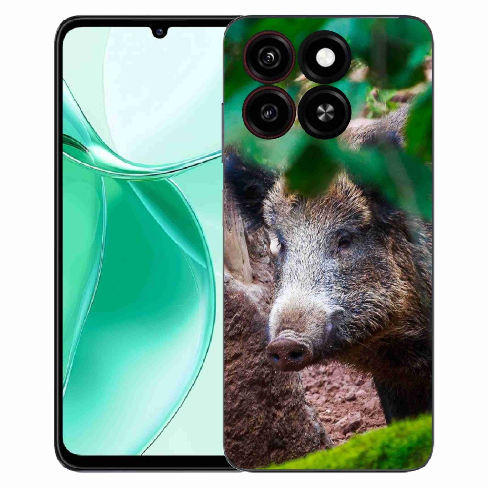 Gelový kryt mmCase na ZTE Blade A35 - divoké prase