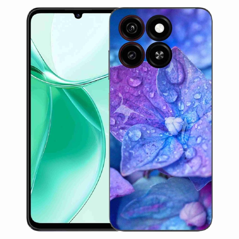 Gelový kryt mmCase na ZTE Blade A35 - fialový květ
