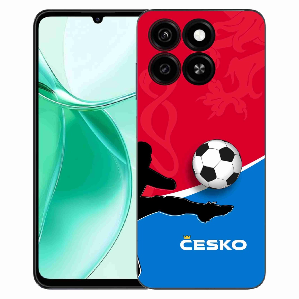 Gelový kryt mmCase na ZTE Blade A35 - fotbal Česko 2