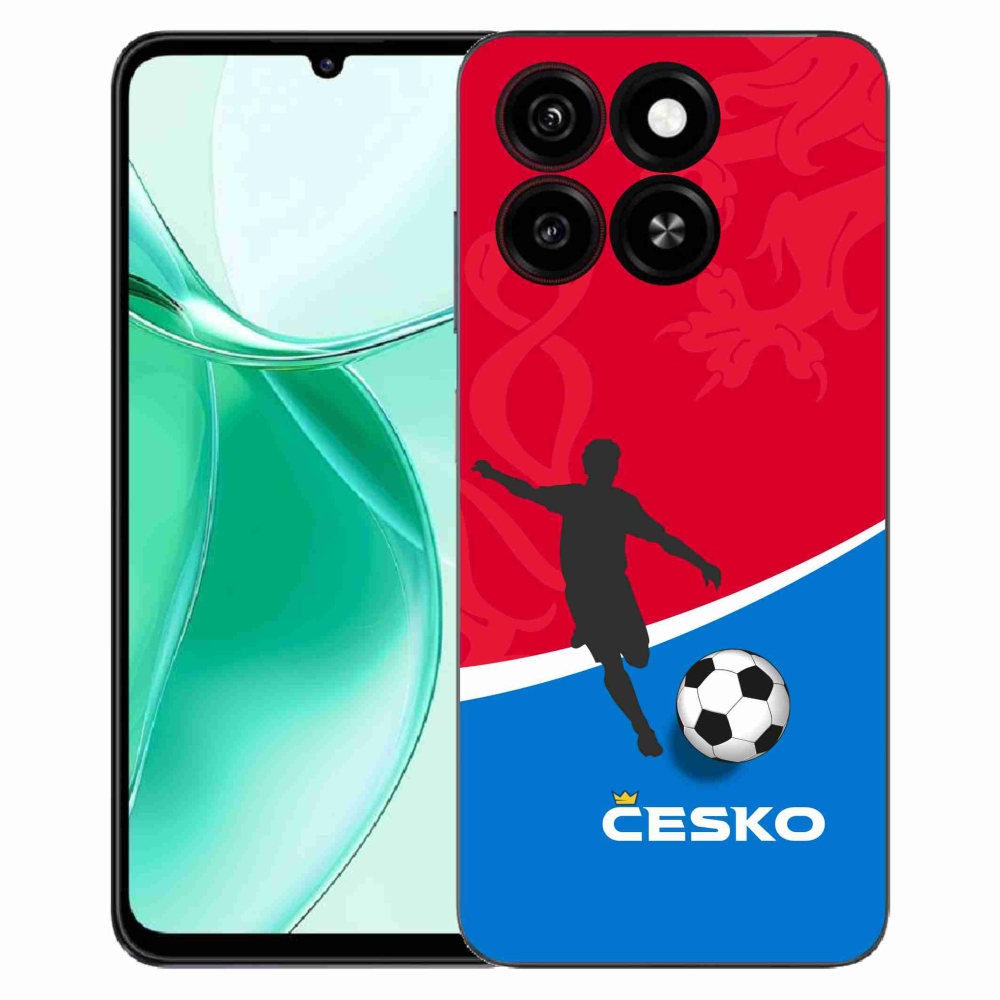 Gelový kryt mmCase na ZTE Blade A35 - fotbal Česko