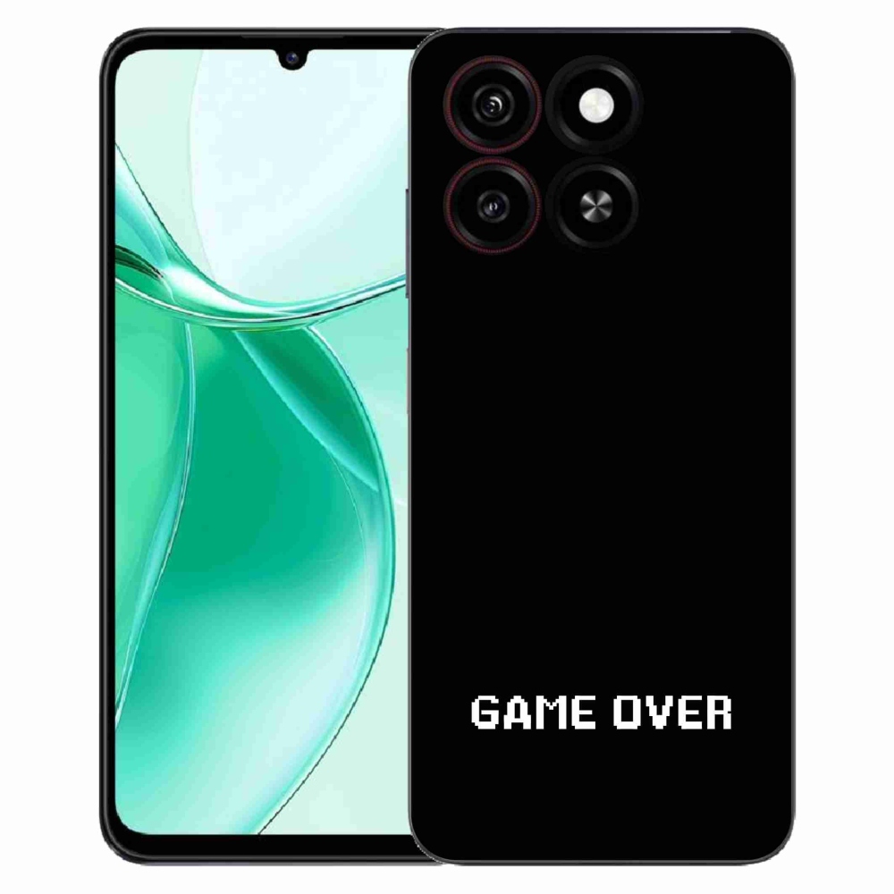 Gelový kryt mmCase na ZTE Blade A35 - game over černé pozadí