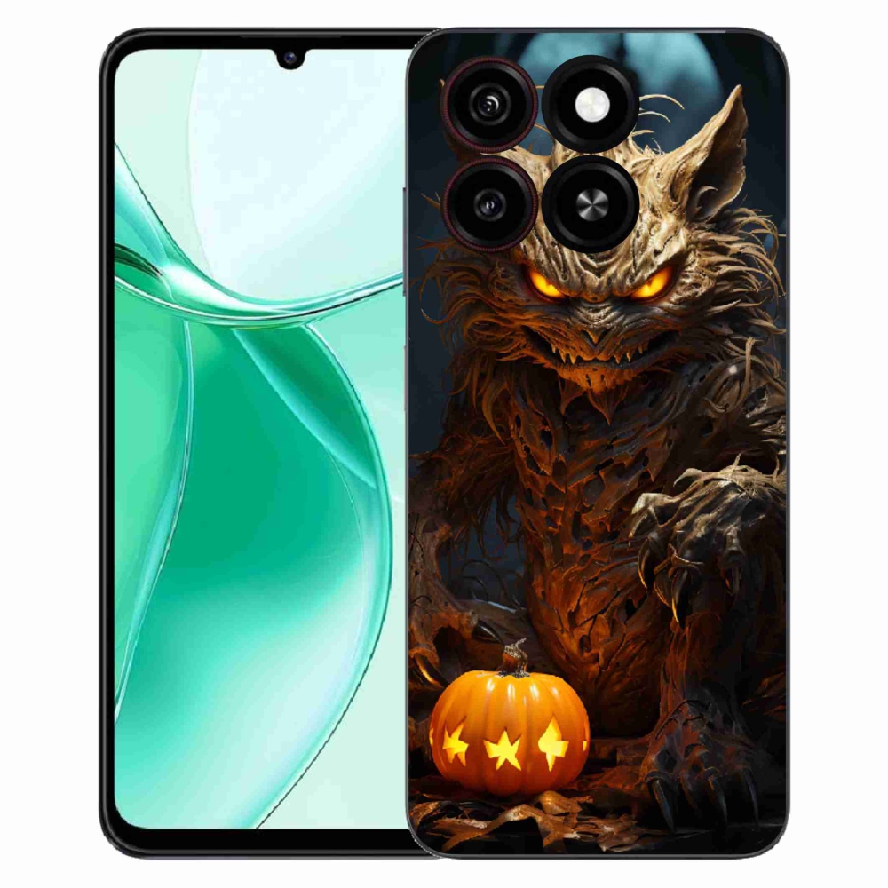 Gelový kryt mmCase na ZTE Blade A35 - halloweenská příšera