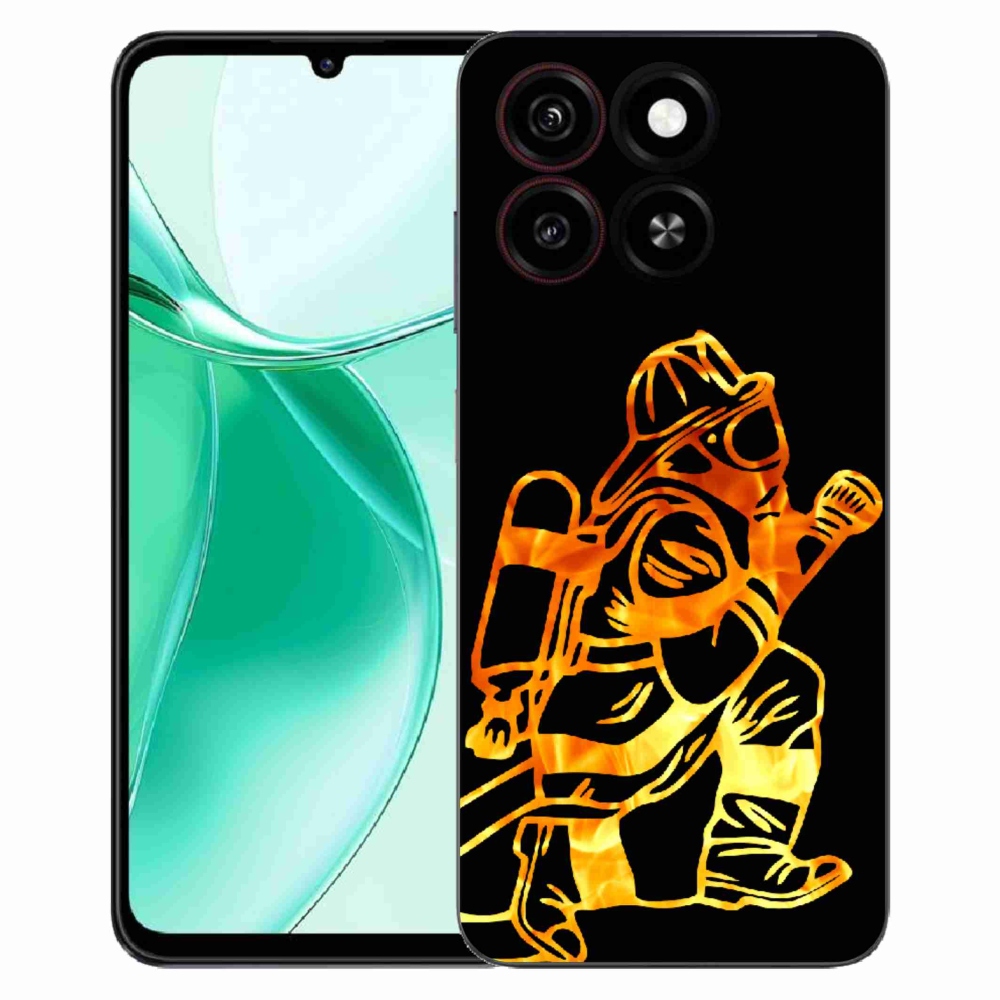Gelový kryt mmCase na ZTE Blade A35 - hasič 1