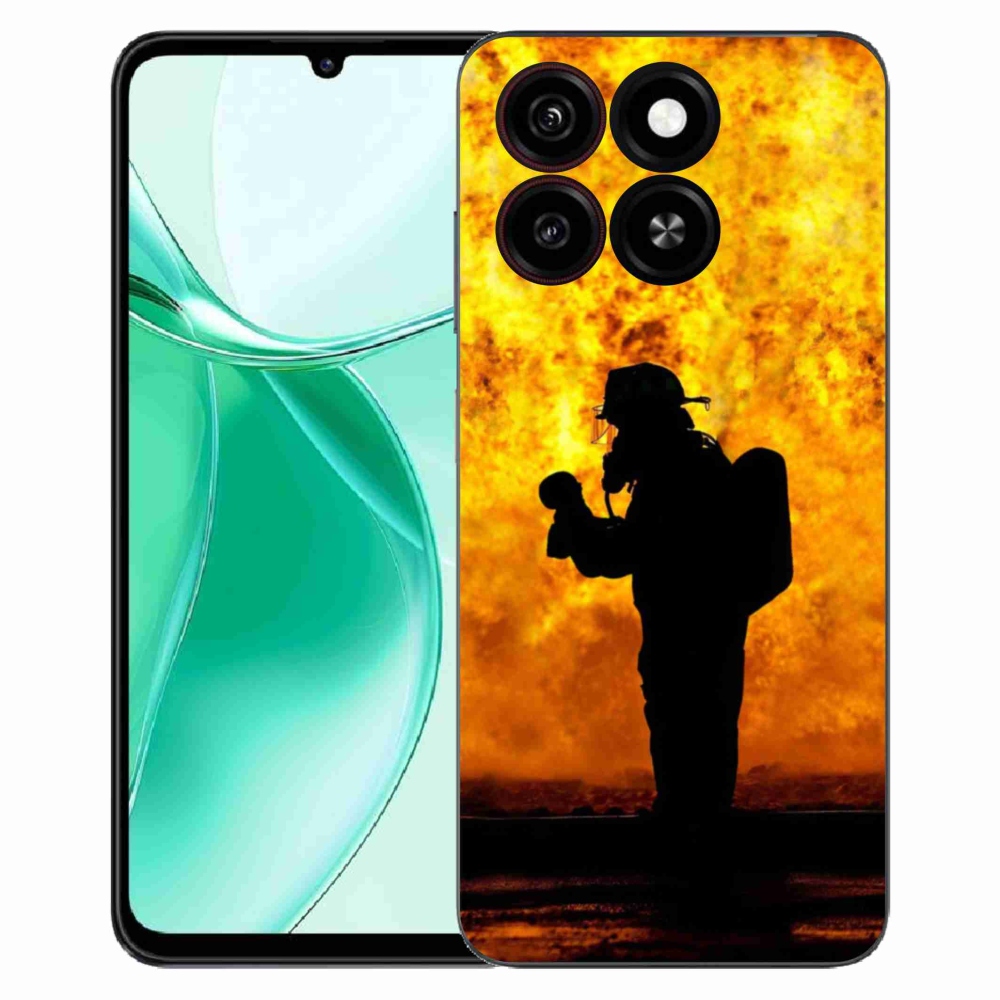 Gelový kryt mmCase na ZTE Blade A35 - hasič