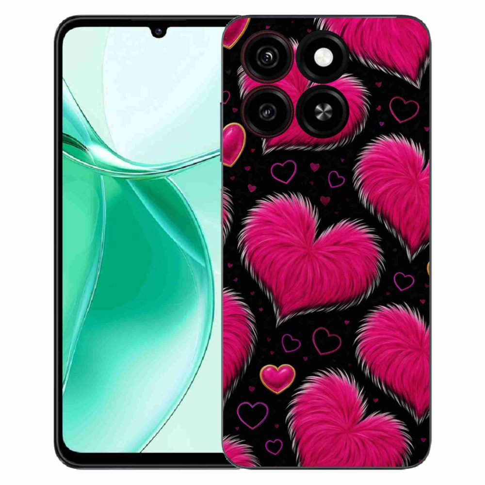 Gelový kryt mmCase na ZTE Blade A35 - hebká srdce