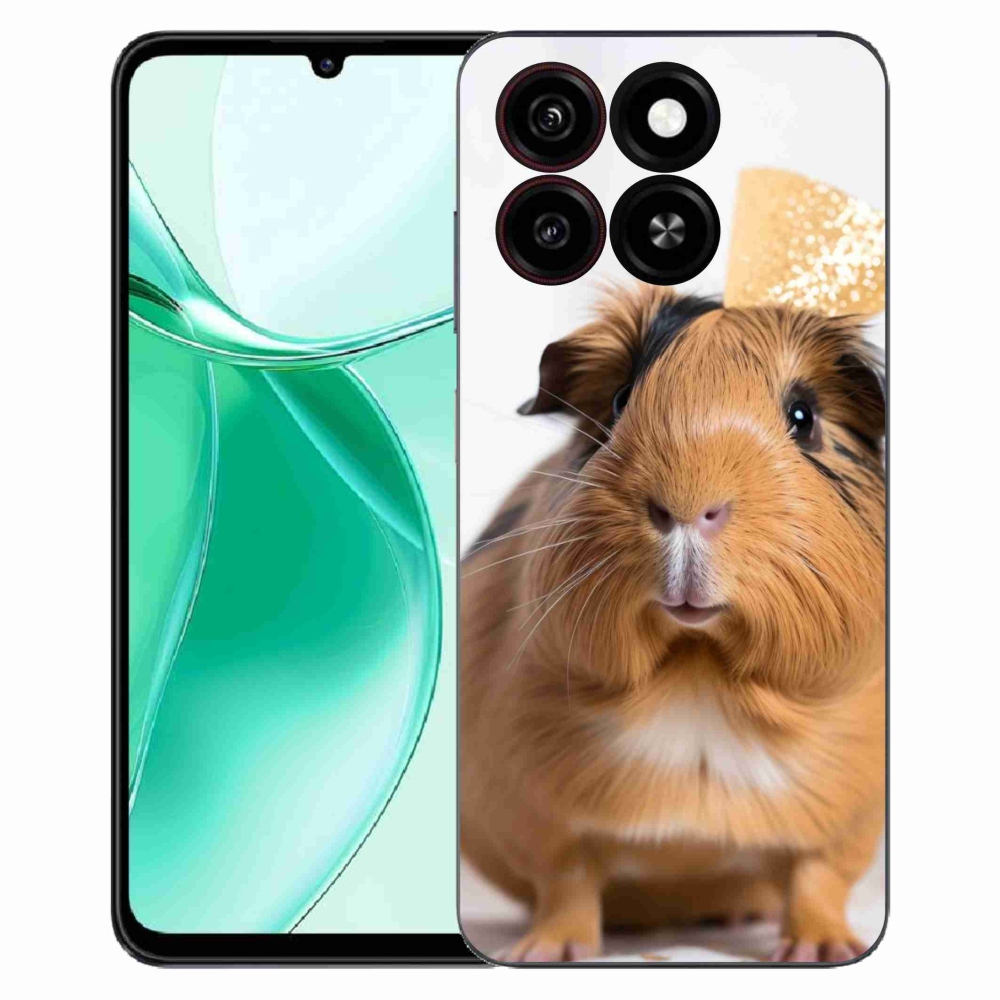 Gelový kryt mmCase na ZTE Blade A35 - hnědé morče