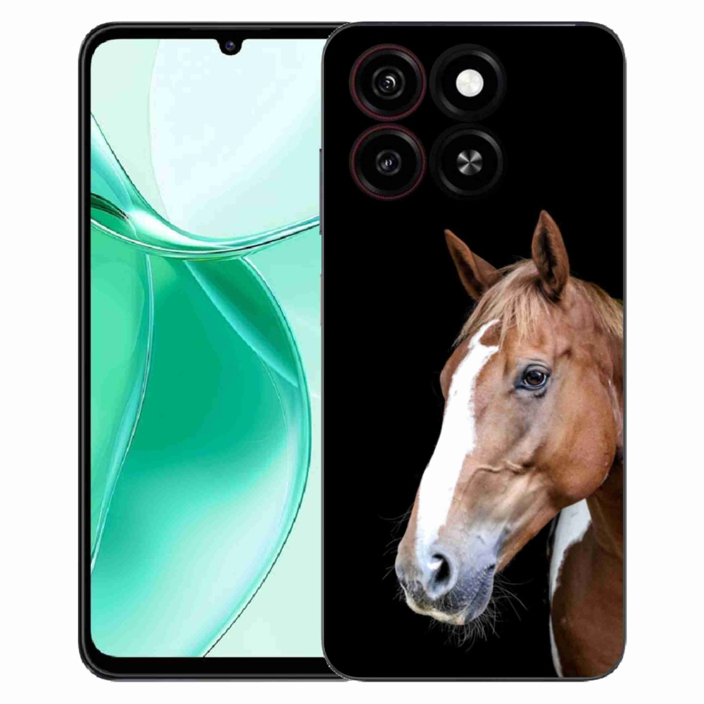 Gelový kryt mmCase na ZTE Blade A35 - hnědý kůň 3