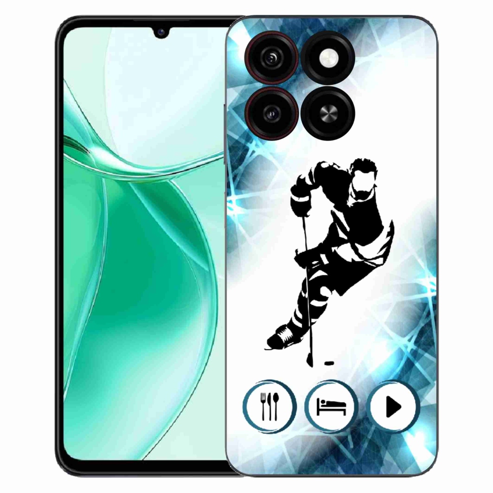 Gelový kryt mmCase na ZTE Blade A35 - hokej 1